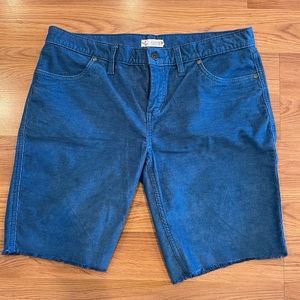 Carve Designs Oahu Teal blue corduroy Bermuda shorts size 8